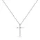 Кольє з білого золота Хрестик з діамантами (арт. Ц011377/2б) – зображення 1