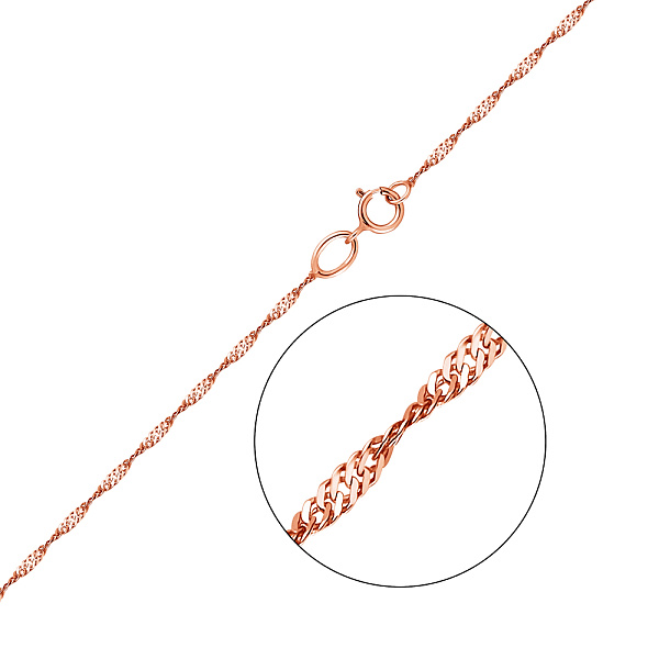 Цепочка золотая плетения Сингапур (арт. ц303201) – изображение 1