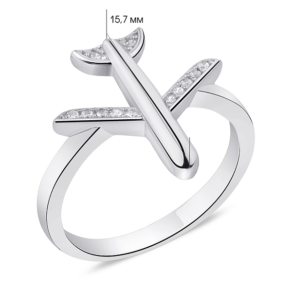 Кольцо "Мрія" из серебра  (арт. 7501/5938) – изображение 2