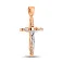 Золотой нательный крестик с распятием (арт. 500706) – изображение 1