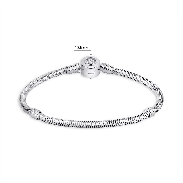 Серебряный браслет с фианитами (арт. 7509/3764) – изображение 2
