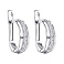 Серьги из серебра с дорожкой из фианитов  (арт. 7502/4331) – изображение 1