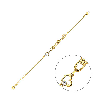 Браслет из золота с фианитами (арт. 326085ж)