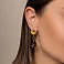 Золотые серьги Francelli Цветы (арт. 1091326жкр) – изображение 2