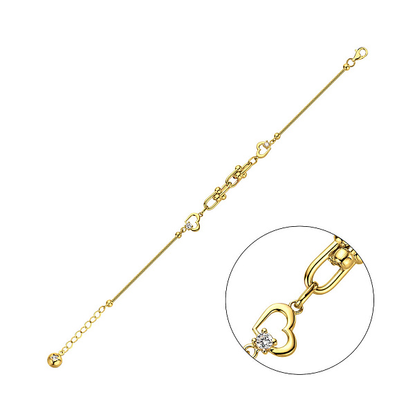 Браслет из золота с фианитами (арт. 326085ж) – изображение 1