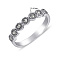 Серебряное кольцо с марказитами (арт. 7401/239мрк) – изображение 2