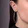 Серьги-кольца из белого золота (арт. 121902/55б) – изображение 2