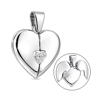 Фото Срібний кулон для фото з фіанітами (арт. 7503/4617)