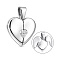 Серебряный кулон для фото с фианитами (арт. 7503/4617) – изображение 1