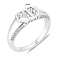 Серебряное широкое кольцо с фианитами (арт. 7501/8755) – изображение 2