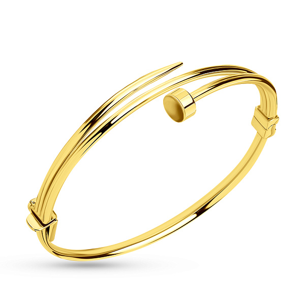 Браслет-скоба Цвях з жовтого золота (арт. 324144ж) – зображення 1