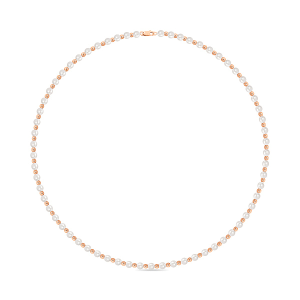 Бусы из жемчуга и золота (арт. 361402/5) – изображение 1