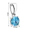 Серебряный подвес с топазом (арт. 7503/2194170Птг) – изображение 2