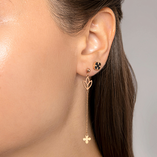 Длинные серьги из красного золота (арт. 1091564) – изображение 2