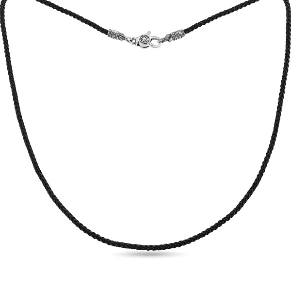 Ювелирный  шнурок с серебряным замком (арт. 7307/8001) – изображение 1