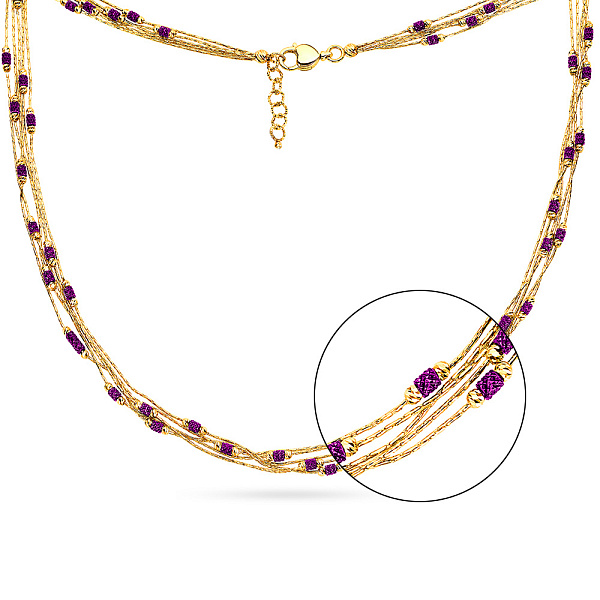 Колье Francelli из желтого золота (арт. 351581жф) – изображение 1