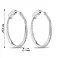 Серебряные серьги-кольца с фианитами (арт. 7502/4929/25) – изображение 2