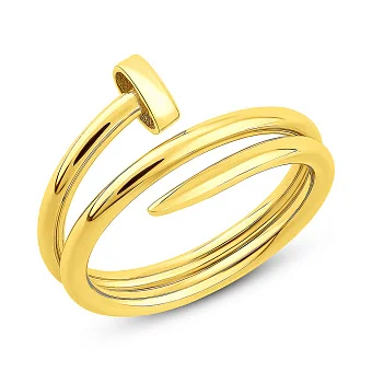 Каблучка Цвях з жовтого золота (арт. 156127ж)