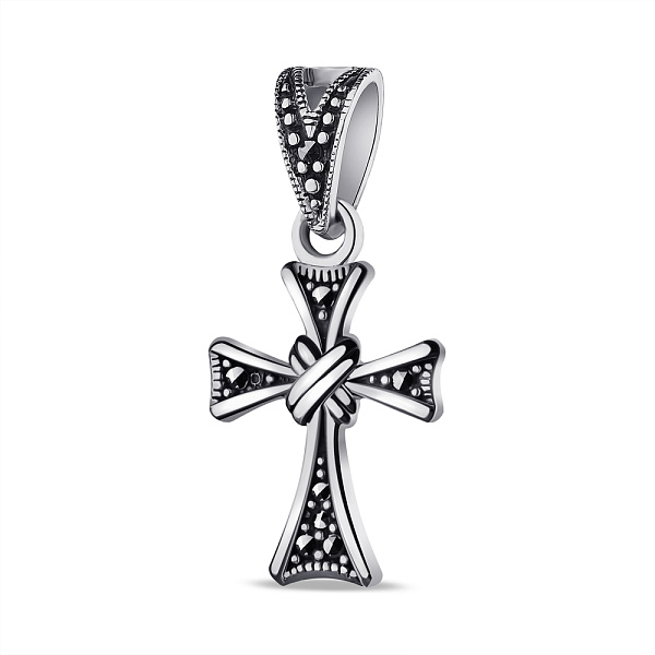 Серебряный подвес с марказитами (арт. 7403/4100мрк) – изображение 1