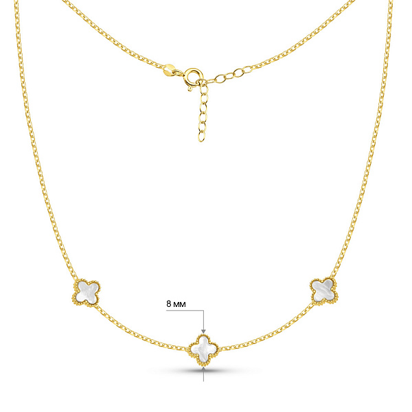 Золоте кольє з перламутром (арт. 352775/8жп) – зображення 3