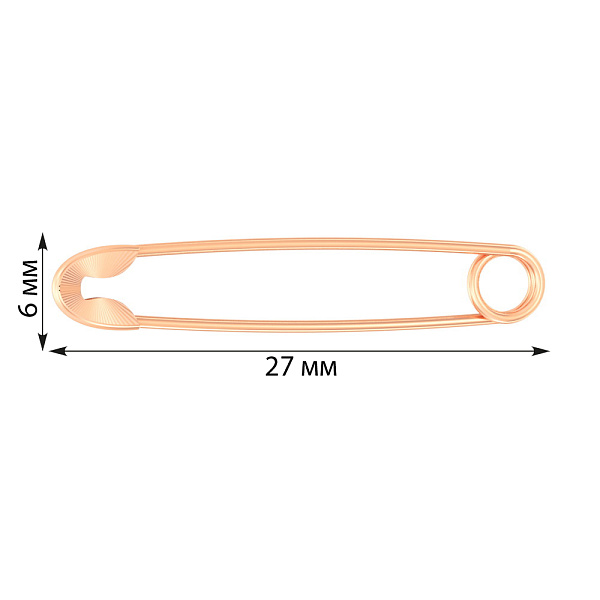 Золотая булавка с алмазной гранью (арт. 360012а) – изображение 2