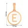 Золотая подвеска Буква Е с эмалью (арт. 440991еп) – изображение 2