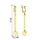 Золотые серьги с подвесками (арт. 105475ж) – изображение 2