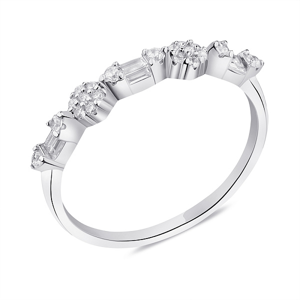 Срібна каблучка з фіанітами (арт. 7501/6224) – зображення 1