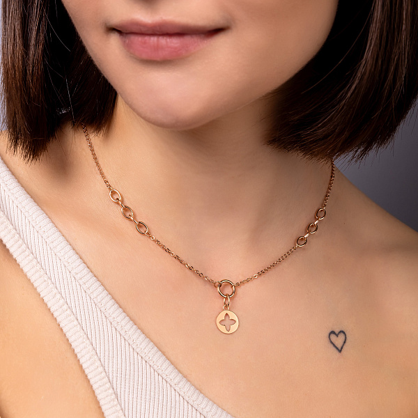 Кольє з червоного золота (арт. 352680) – зображення 3