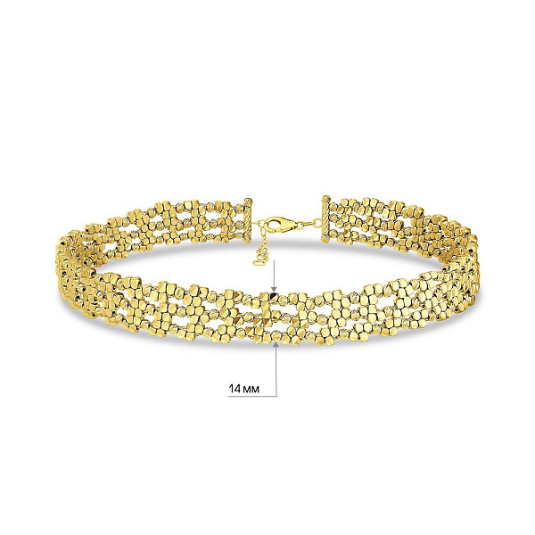 Колье Francelli с алмазной насечкой (арт. 353006ж) – изображение 5