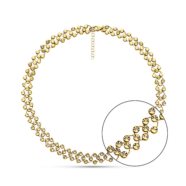 Кольє Francelli з жовтого золота (арт. 352948ж) – зображення 1