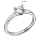 Серебряное кольцо с фианитом (арт. 7501/6936) – изображение 2