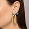 Золотые серьги Francelli (арт. е1091886бж) – изображение 2