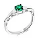 Кольцо из серебра с изумрудом (арт. 7501/573Измкп) – изображение 1