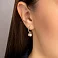 Серьги из красного золота с жемчугом (арт. 2192068101) – изображение 2