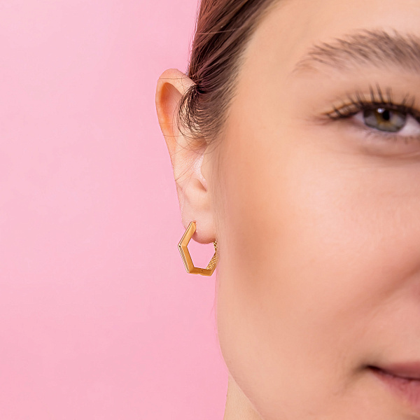 Серьги из красного золота (арт. 1091308/20) – изображение 2