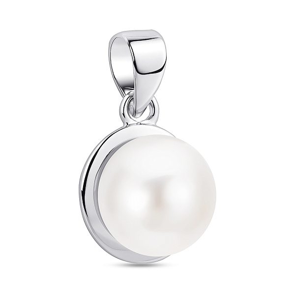 Срібний кулон з перлиною (арт. 7503/1743/1жб) – зображення 1