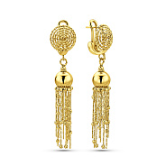 Золотые серьги-подвески Francelli (арт. 1091317ж)