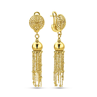 Золотые серьги-подвески Francelli (арт. 1091317ж)