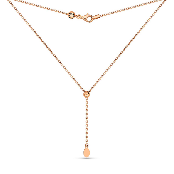 Золотое колье Fly с регулируемым размером (арт. 352415/1) – изображение 2