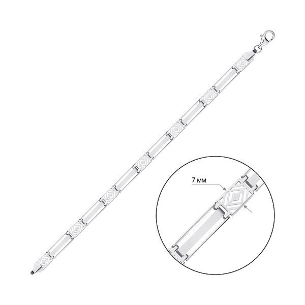 Срібний браслет (арт. 7509/4169) – зображення 2