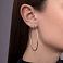 Серьги-кольца из белого золота (арт. 121904/55б) – изображение 2