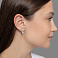 Серьги из белого золота с фианитами (арт. 118700б) – изображение 3
