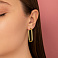 Серьги из желтого золота (арт. 1091131/35ж) – изображение 2