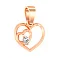 Підвіска з червоного золота Два серця з фіанітом (арт. 440559) – зображення 1