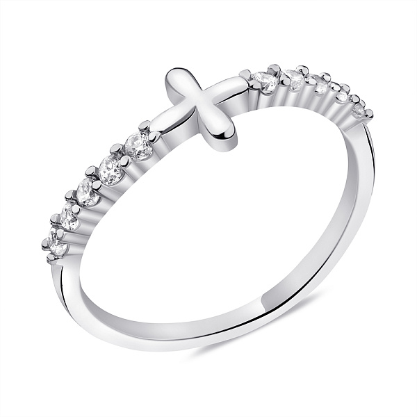 Кольцо из серебра с фианитами (арт. 7501/6527) – изображение 1