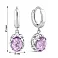 Серебряные серьги-конго с аметистами (арт. 7502/2179122А) – изображение 2