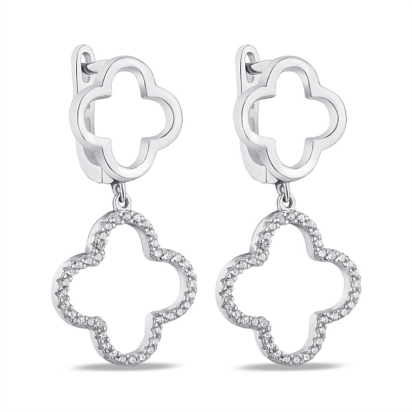 Серебряные серьги-подвески (арт. 7502/4922) – изображение 1