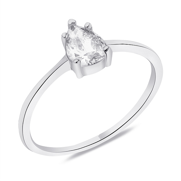 Серебряное кольцо с фианитом (арт. 7501/5973) – изображение 1