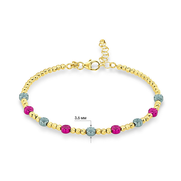 Браслет из желтого золота Francelli (арт. 3261098ждмлн) – изображение 10